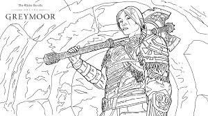 Hellokids.com is amongst the best websites for kids' activities. Get Creative At Home With These Greymoor Coloring Pages The Elder Scrolls Online