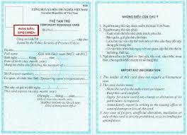 Information Of Temporary Residence Card Trc