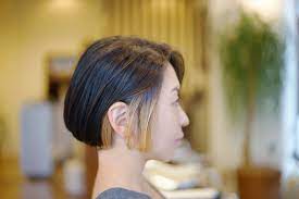 派手髪で一気にイメチェン カラフルかわいいカラーをご紹介 hair グラデーションボブ 黒髪ハイライト グラデーション