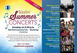 Rules and important things to know Join Me For Irvine S Free Sizzlin Summer Concerts Melissa Fox For California