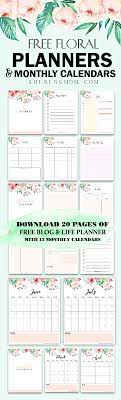 These are in different designs to give more flexibility. Free 2021 Life Planner With Monthly Calendar In Florals