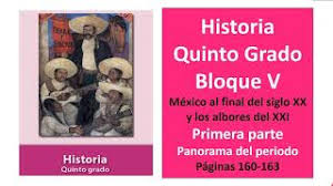 Puertollano paco el chato tareas 5. Primaria Quinto Grado Historia Bloque 5 Parte 1 Panorama Del Periodo Paginas 160 163 Youtube