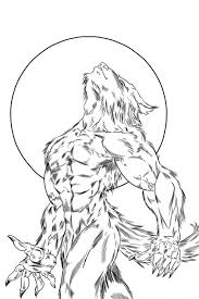 Hombre Lobo Para Colorear