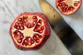 Until you try this method :)slice grapes & tom. How To Seed And Eat A Pomegranate