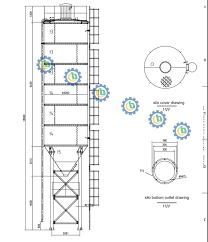 100 Ton Cement Silo Drawing Silos Grain Storage Cement