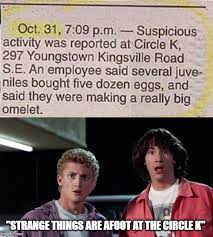 Strange things are afoot at the circle k. Whoa Imgflip