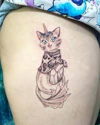 Cats are stealthy animals and the back of the neck is a perfect hiding spot. 155 Extremely Adorable Cat Tattoos You Should Get This Year Wild Tattoo Art