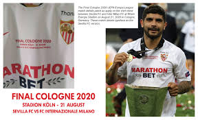 However, due to the postponement and relocation of the 2020 final, the final hosts were shifted back a year, with budapest instead hosting the 2023 final. Football Teams Shirt And Kits Fan Final Cologne 2020 Uefa Europa League Sevilla Match Details