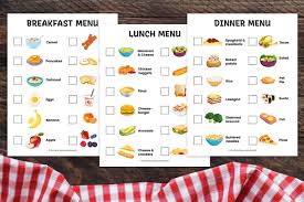 The original format for whitepages was a p. Pretend Play Restaurant Menus Breakfast Lunch Dinner Free Printables Mrs Merry