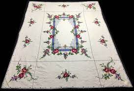 Check spelling or type a new query. Cross Stitch Flowers Pattern Hand Embroidery Tablecloth Catawiki