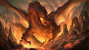 Ninja facing dragon in flight wallpaper, fantasy art, sunset. Fantasy Dragon Wallpaper 1920x1080 51400