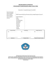 Check spelling or type a new query. Instrumen Supervisi Paud 2016 Pdf