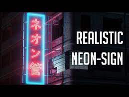 1 Realistic Neon Signs Tutorial Cinema 4d Youtube Neon Signs Cinema 4d Neon