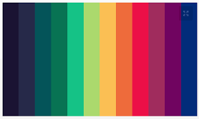 Rainbow Color Palette Retro Color Palette Rainbow Palette Color Psychology