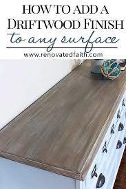 Three Easy Steps To A Diy Driftwood Finish On Any Surface In 2020 Staining Wood Stained Wood Beams Driftwood Finish