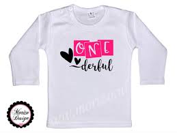 Shirt Onederful Leuk Voor De Eerste Verjaardag Kies De Maat 110 116 Alleen In Wit En Zwart
