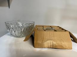 Vintage Williamsport Pattern by Hazel Ware Square Punch Bowl