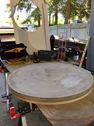 How To Make A Round Concrete Table Top Diy Patio Table Concrete Table Concrete Table Top