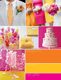 Color Palette Pink Everyday Ideas Tangerine Lemon Hot Pink Inspiration The Garter Girl By Bright Wedding Colors Summer Wedding Colors Color Palette Pink