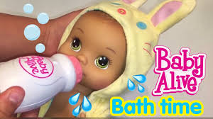 First, rub them down gently with just a washcloth. Baby Alive Video Bath Time For Baby Abby Night Routine Youtube