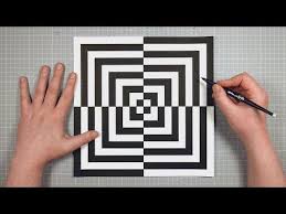 Arte Optico Paso A Paso How To Draw Optical Art Easy Geometrische Kunst Mit Der Hand Zeichnen Youtube In 2021 Optical Art Easy Op Art Optical Illusions Art