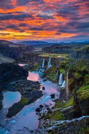 Sigoldugljufur Waterfall Canyon In Iceland Travel Tips Iceland Waterfalls Beautiful Waterfalls Beautiful Landscapes