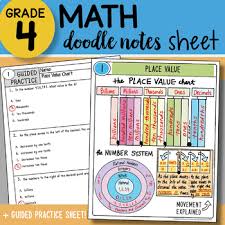 Math Doodle Place Value Chart So Easy To Use Ppt Included