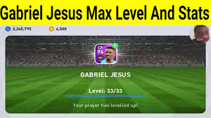 €60.00m* apr 3, 1997 in são paulo, brazil. Training Gabriel Jesus To Max Level And Stats Review In Pes 2021 Mobile Youtube
