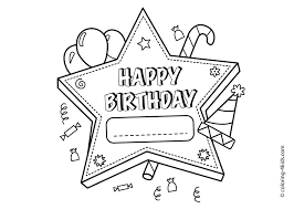 We've got you free printable happy birthday coloring pages. Printable Happy Birthday Coloring Pages For Kids Drawing With Crayons