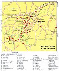 Barossa Valley Map Tourist Attractions Valley Map Road Trip