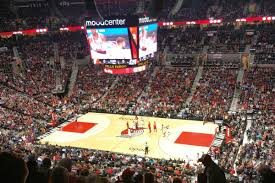 portland trail blazers vs atlanta hawks view from the moda