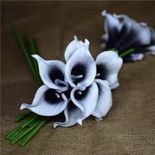 About lilies lilium is a genus of herbaceous flowering plants growing from bulbs, all with large prominent flowers. Black Picasso Calla Lilies Real Touch Flowers For Silk Wedding Bouquets Artificial Calla Lily Artificial Flowers Home Decoration Touch Flower Real Touch Flowersreal Touch Calla Aliexpress