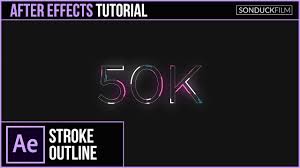 In this tutorial, you'll learn how to create three creative and adaptable stroke styles. After Effects Tutorial Animated Stroke Outline Title Motion Graphics Youtube
