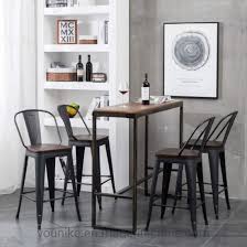 Metal bar stools with high backs. China Younike 30 Inch Metal Bar Stools High Back Bar Chair Wooden Seat Industrial Counter Height Chairs China Tolix Chair Dining Chair