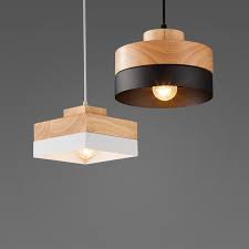 Wood Series Modern Pendant Lamps Distinct Interior