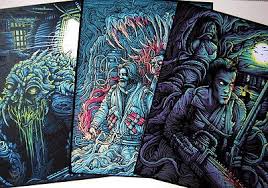 EVIL DEAD THE THING & THE FLY MIND-BLOWING SILKSCREEN PRINTS FROM DAN  MUMFORD