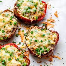 Creamy Tuna Stuffed Bell Peppers Nice Easy Recipe But Not Very Flavorful Without Hot Sauce I Used 4 Pe Stuffed Peppers Stuffed Bell Peppers Clean Food Crush