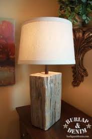 Reclaimed Wood Table Light Wood Lamp Shade Wood Lamps Diy Lighting