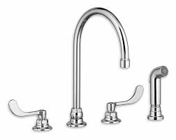 American standard is an international faucet, kitchen, and bathroom brand that focuses on providing quality products and reasonable prices. American Standard Chrome Gooseneck Kitchen Sink Faucet Manual Faucet Activation 1 5 Gpm 448n43 6403171 002 Grainger