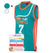 Coffee Black 7 Flint Tropics Semi Pro Movie Aflgo Novelty Clothing Jersey Black 7