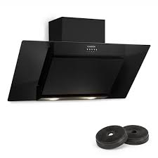 Klarstein Zola Hotte Aspirante 90cm 2 Filtres Recyclage D Air 635m H Noir