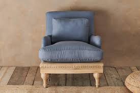Find your perfect designer armchair at made.com. Abe Linen Armchair Storm Blue Nkuku