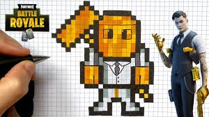 Tuto Pixel Art Skin Midas Fortnite Youtube