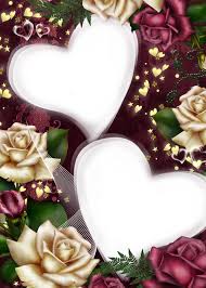 White And Red Roses Transparent Png Photo Frame Red Roses Flower Frame Floral Border Design