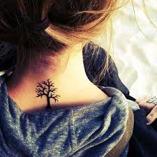 Agac Dovmeleri Ense Tree Tattoo On Neck Boyun Dovmeleri Sirt Dovmeleri Dovme