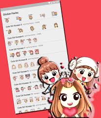#korean stickers #puffy stickers #cute stickers #stickers #koreanstationery #crafting #papercraft #journaling #scrapbooking #details #curatingcuteness. Cute Korean Girl Sticker For Whatsapp Kpop Fans For Android Apk Download