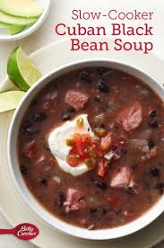 Black Bean Soup From Dried Beans With Ham Slow Cooker Cuban Black Bean Soup Recipe Black Bean Soup Black Bean Soup Recipe Cuban Black Beans