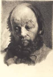 Portrait : Étude de la tête de Daniel Casey (visage entier)