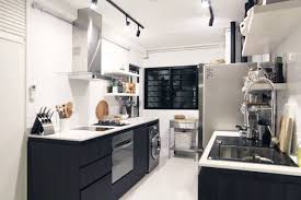 3 Room Hdb Flat In Tampines Singapore Black And White Kitchen Theme Inspired By Visit To Copenhagen My Home Design Kitchen Design Home Decor Color
