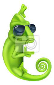 Model of cartoon lizard, created with zbrush and rigged with 3ds max. A Chameleon Cool Green Lizard Cartoon Character In Sunglasses Leinwandbilder Bilder 3d Logo Anmeldung Myloview De